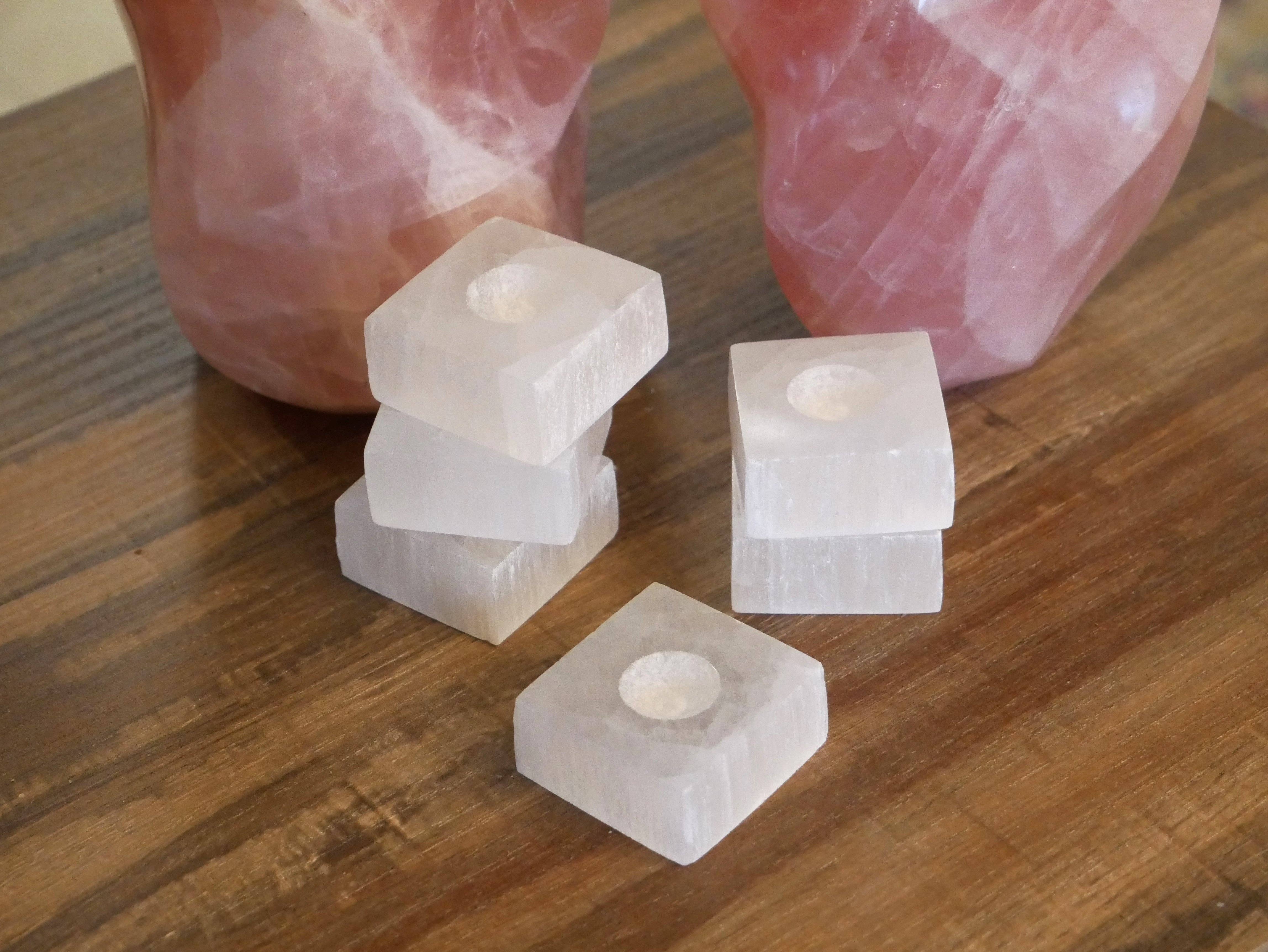 The Healing Sanctuary - Wholesale Spirituele steen/kristal - Seleniet vierkante statieven