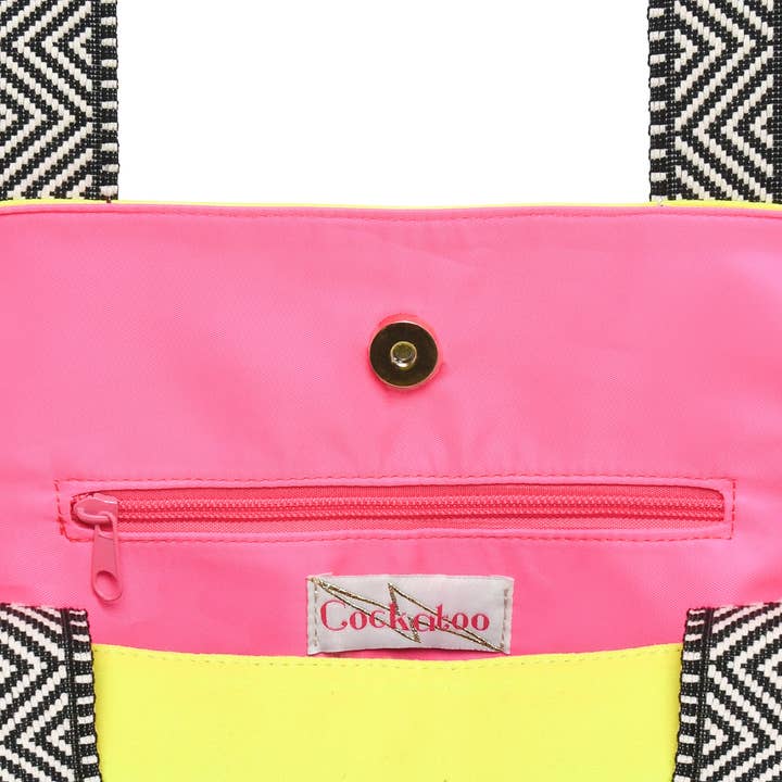 Cockatoo - Wholesale Beach Bag - YELLOW BEACH BAG