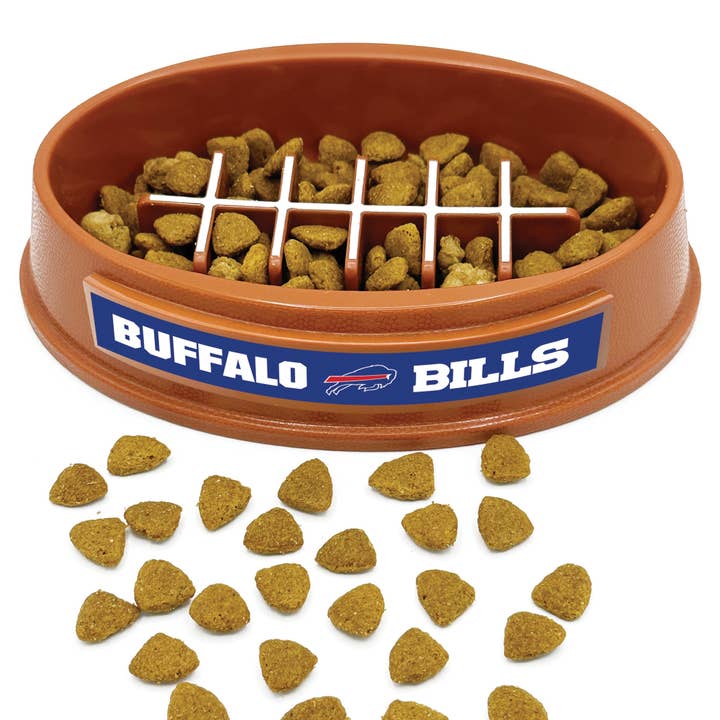 BUFFALO BILLS FOOTBALL SLOW FEEDER BOWL for wholesale by Pets First