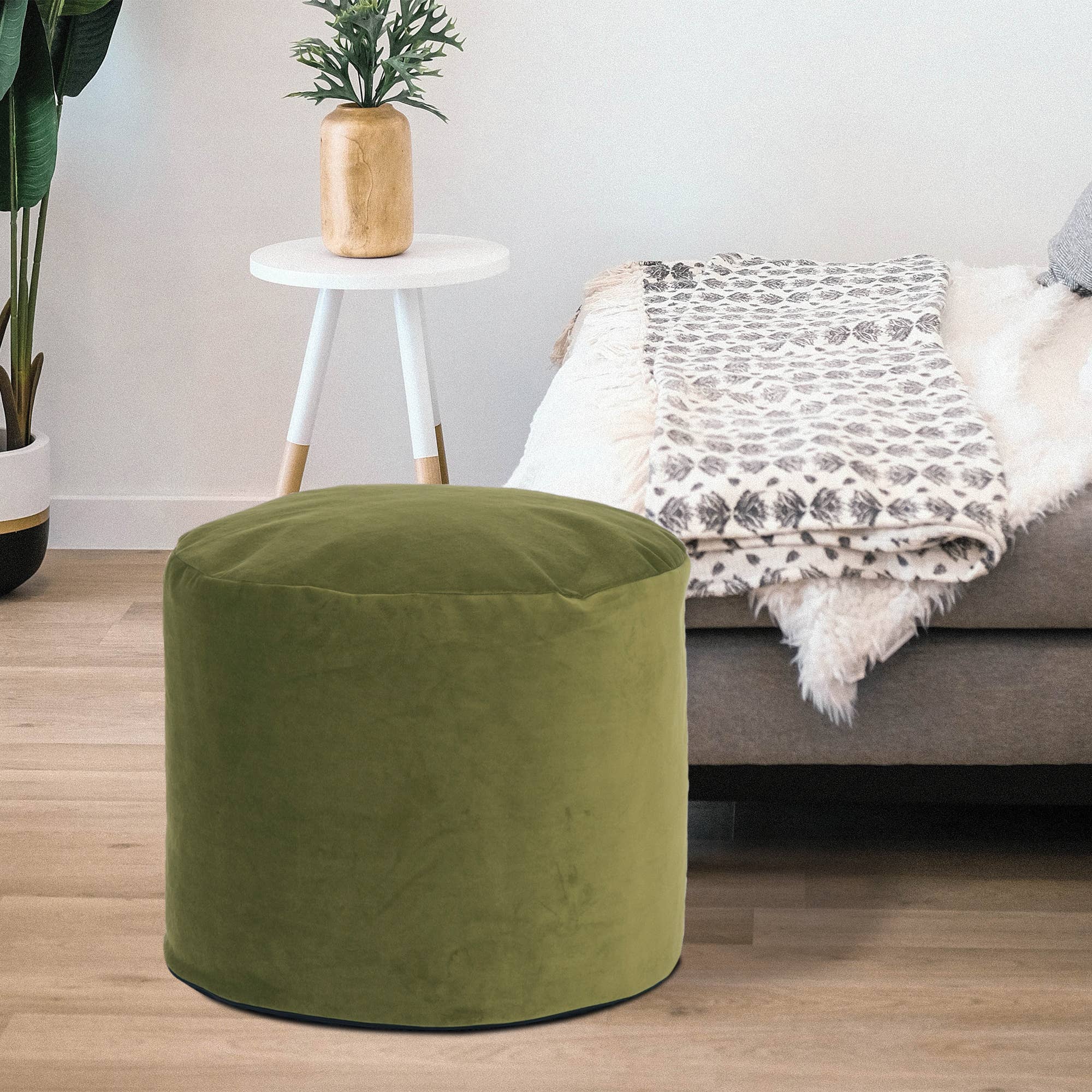 Howard Elliott on Faire - Wholesale Pouf - Tall Pouf Bella Moss