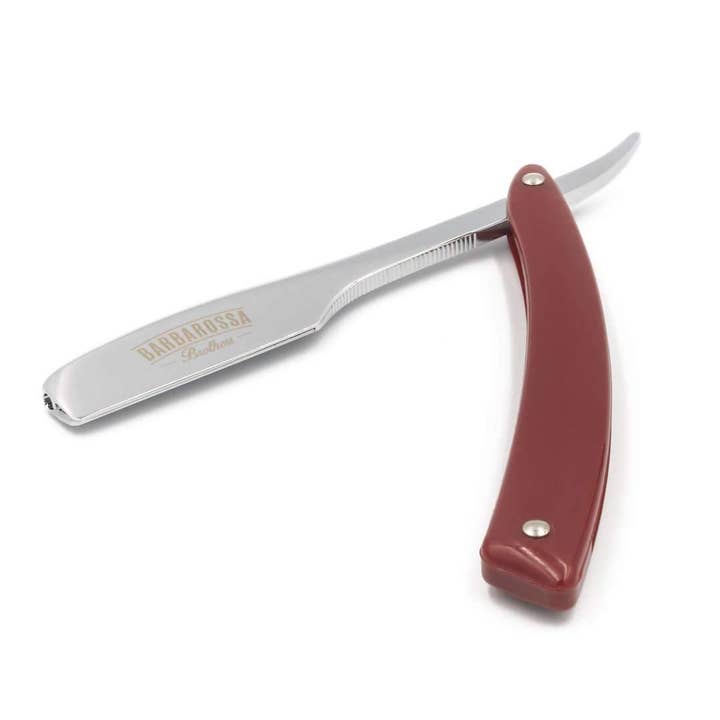 Barbarossa Brothers Online – wholesale Razor – Japanese Kamisori Cut Throat Razor - Foldable - in Fire Red4