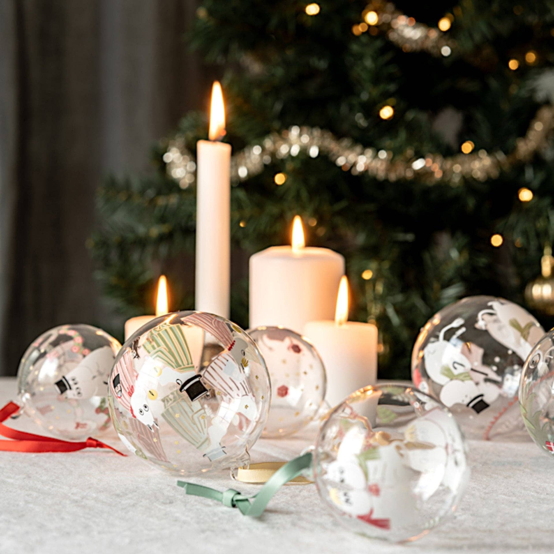 dsignhouse - Wholesale Ornament - Moomin Christmas Ball Ø7 Garland1