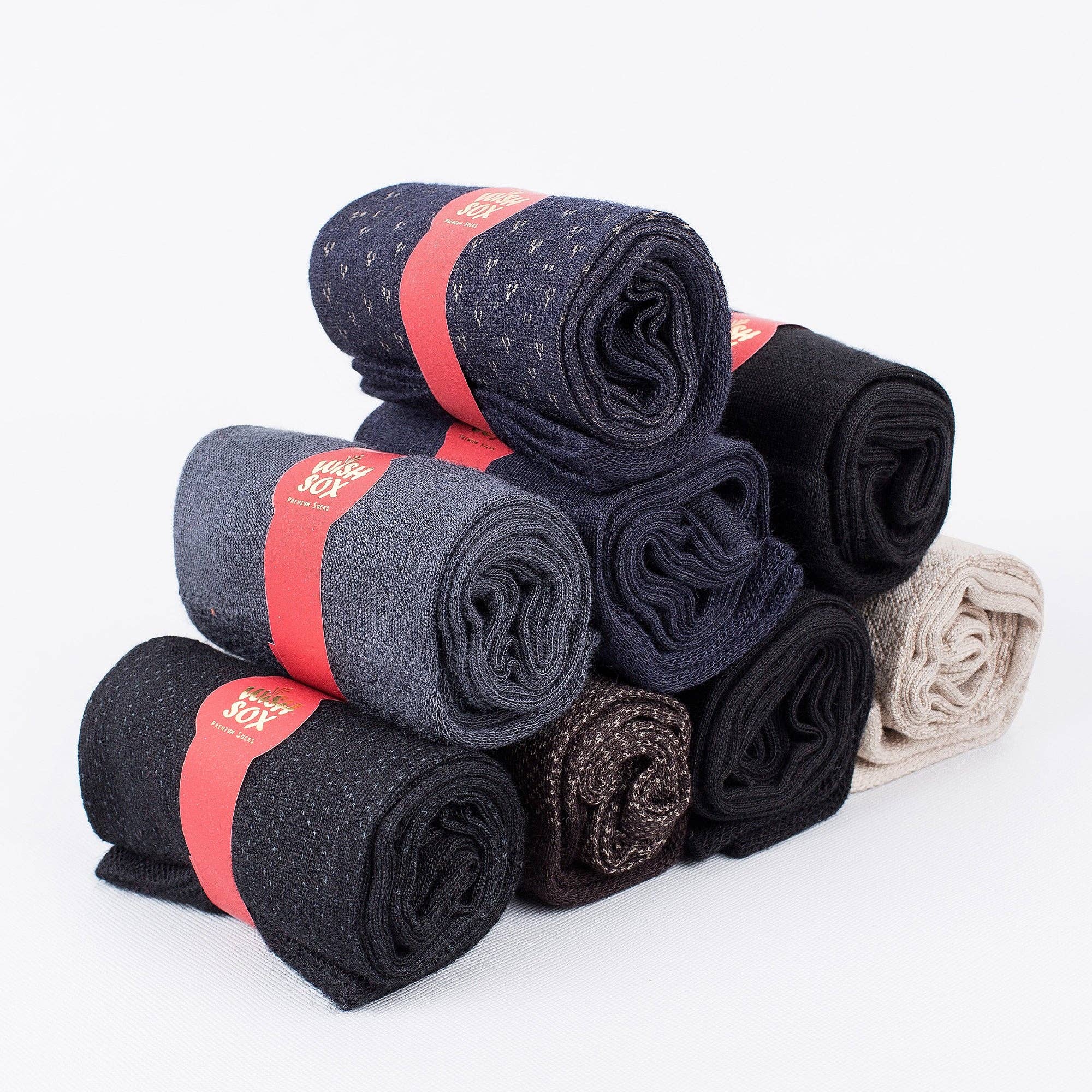 ONESCK - Wholesale Socks - Men's - Bamboo Crew Socks Gift Box for Men – 8 Pairs | Classic Dress & Office Socks2