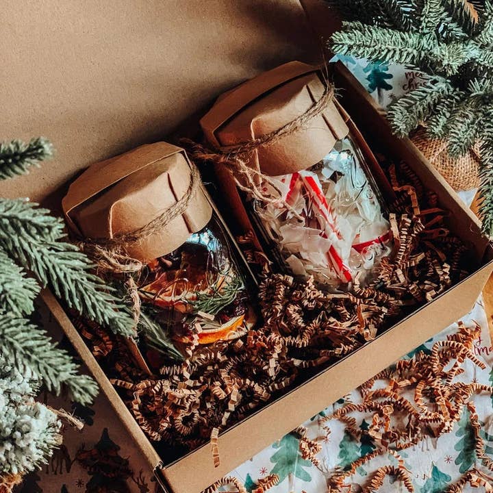 The Coppered Fern - Wholesale Potpourri - Mini Holiday Gift Set Simmer Potpourri