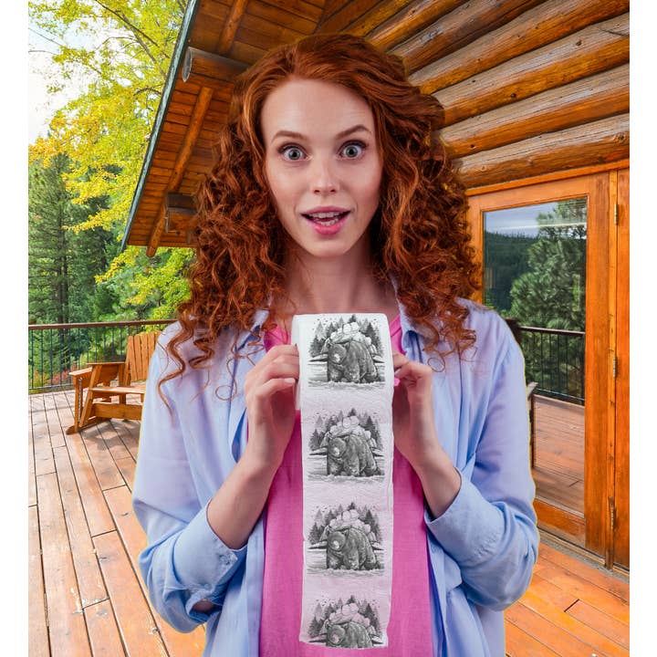 Cota Global - Wholesale Toilet paper - PRINTED TP - BLACK BEAR SCENE1