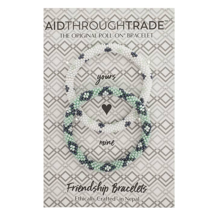 Mint Chip Roll-On® Friendship Bracelets for wholesale by Aid Through Trade
