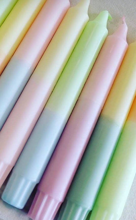 Dippy - Vente Bougies/bougeoirs coniques - Dippy - Collection Pastel '253