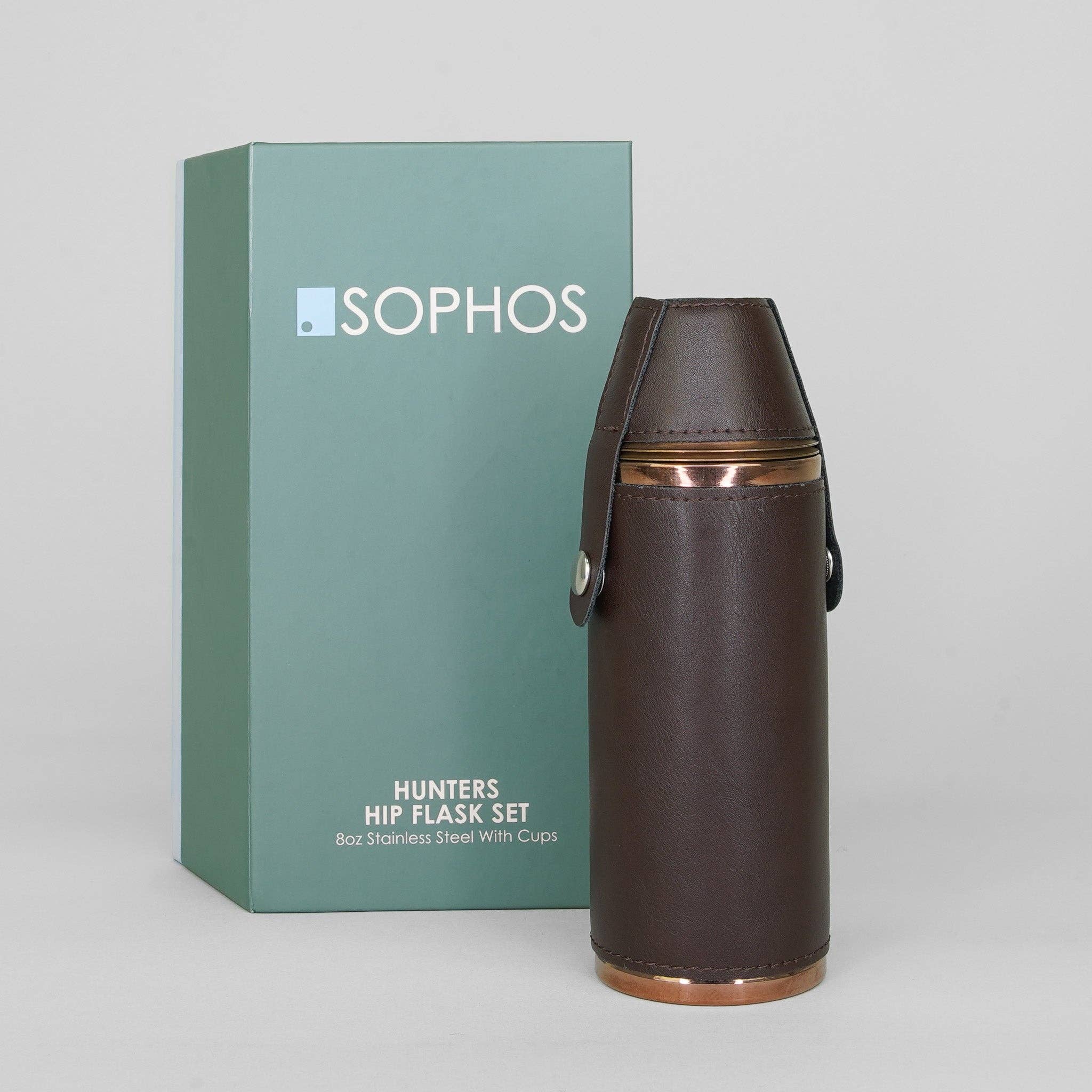 Sophos – wholesale Plunta – 8 oz Koppar Hunters Fickplunta med två koppar2