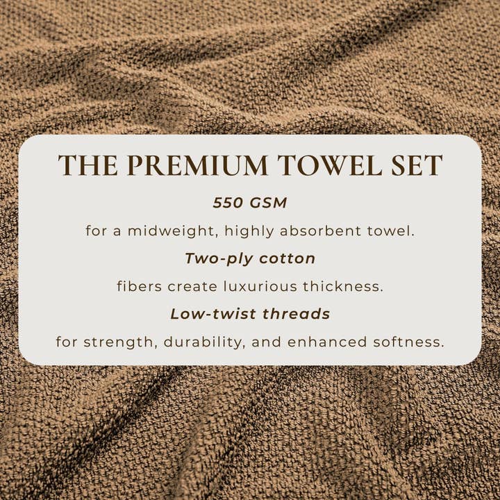 BH Collective - Wholesale Towel Set - Cotton Textured Bath Towel Set - Acacia Collection103