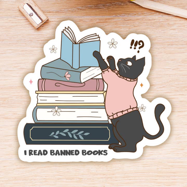 Autocollant de livres interdits pour la vente par Hipi Popi