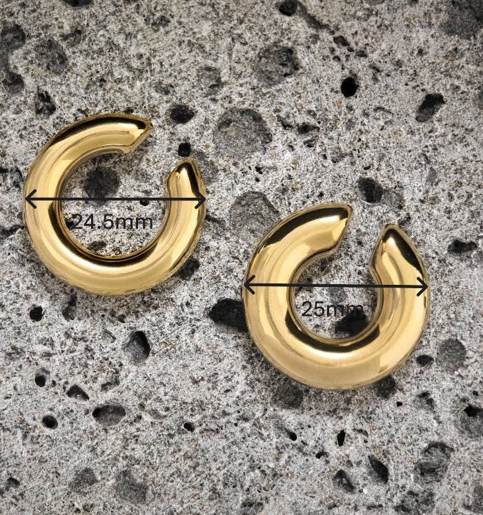 AMORINO SRL – Engroshandel Ear cuff/wrap-øreringe – Tykt og enkelt rundt øreklemme - JN24288B605/606/607/608/6093