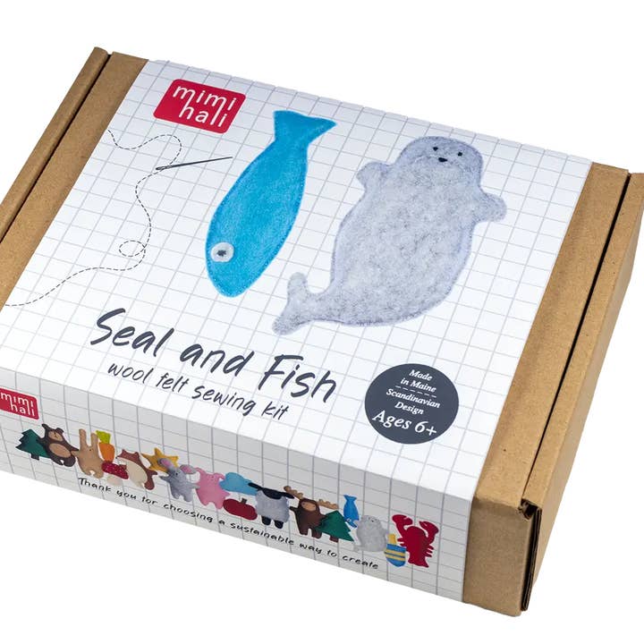Mimihali - Wholesale Craft Sewing Kit - SEAL and FISH felt sewing kit for kids5