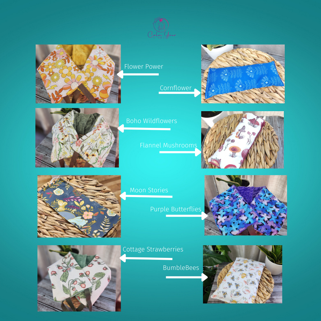 Calm Your Vibes - Wholesale Hot/Cold Compress - Hot & Cold Weighted Neck Wraps w/ Washable Covers0