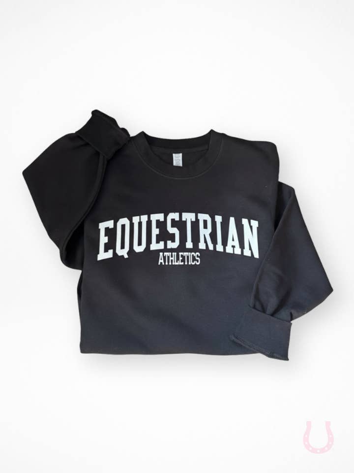 Paardensport Atletiek Sweater (Zwart) voor wholesale door Bridle Up Hope Shop