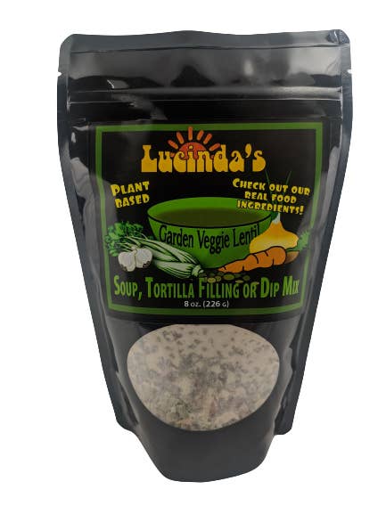 Lucinda's Garden Lentil Soup for wholesale by Great Life By Lucinda