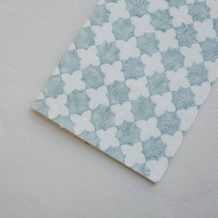 Ji | The Atelier - Wholesale Everyday Greeting Card - Block Printed Card - Lattice | Blank2