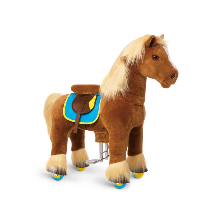 PonyCycle - Wholesale Rocking Horse - Kids - PonyCycle Premium Ride-On Brown Horse | Plush Riding Toy6