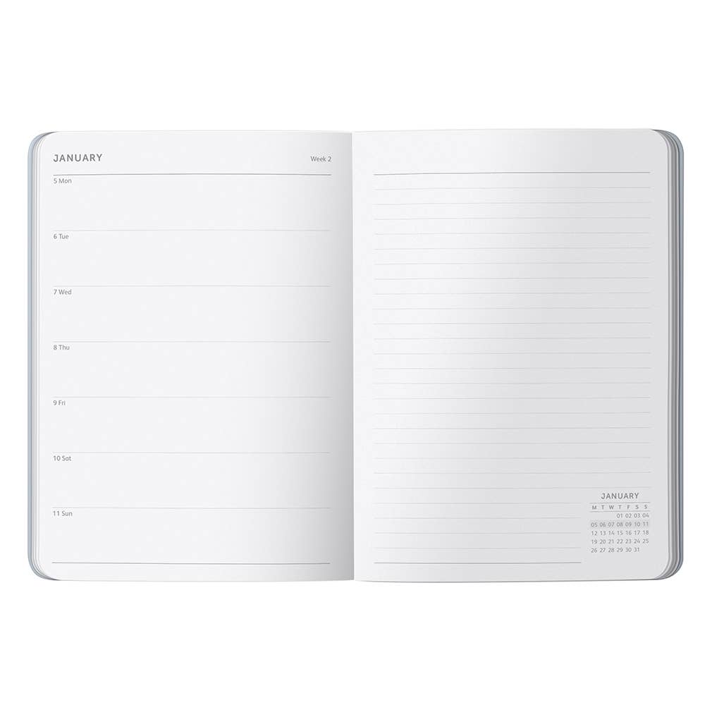 Busy B – wholesale Journal/diary – 2026 Diary | Everyday Weekly Planner Diary |Grey2