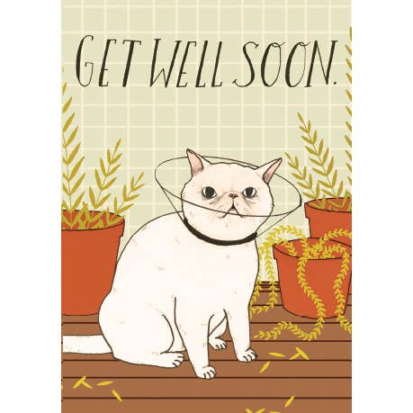 Receba Bem Em Breve - Gato Em Cone por atacado de Retrospect Greeting Cards