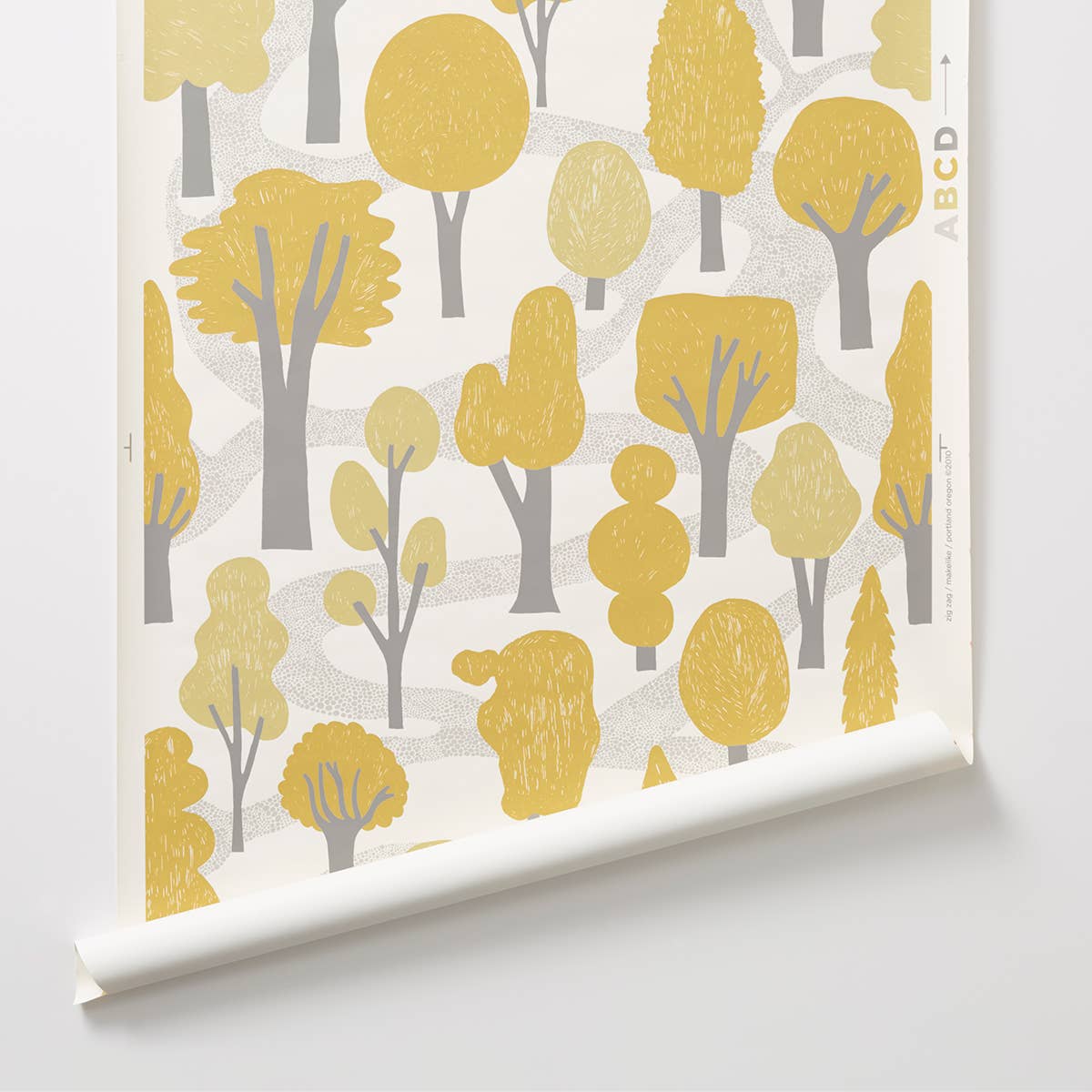 Makelike - Vendita all'ingrosso Carta da parati - Carta da parati serigrafata a mano a quattro colori Zig Zag2