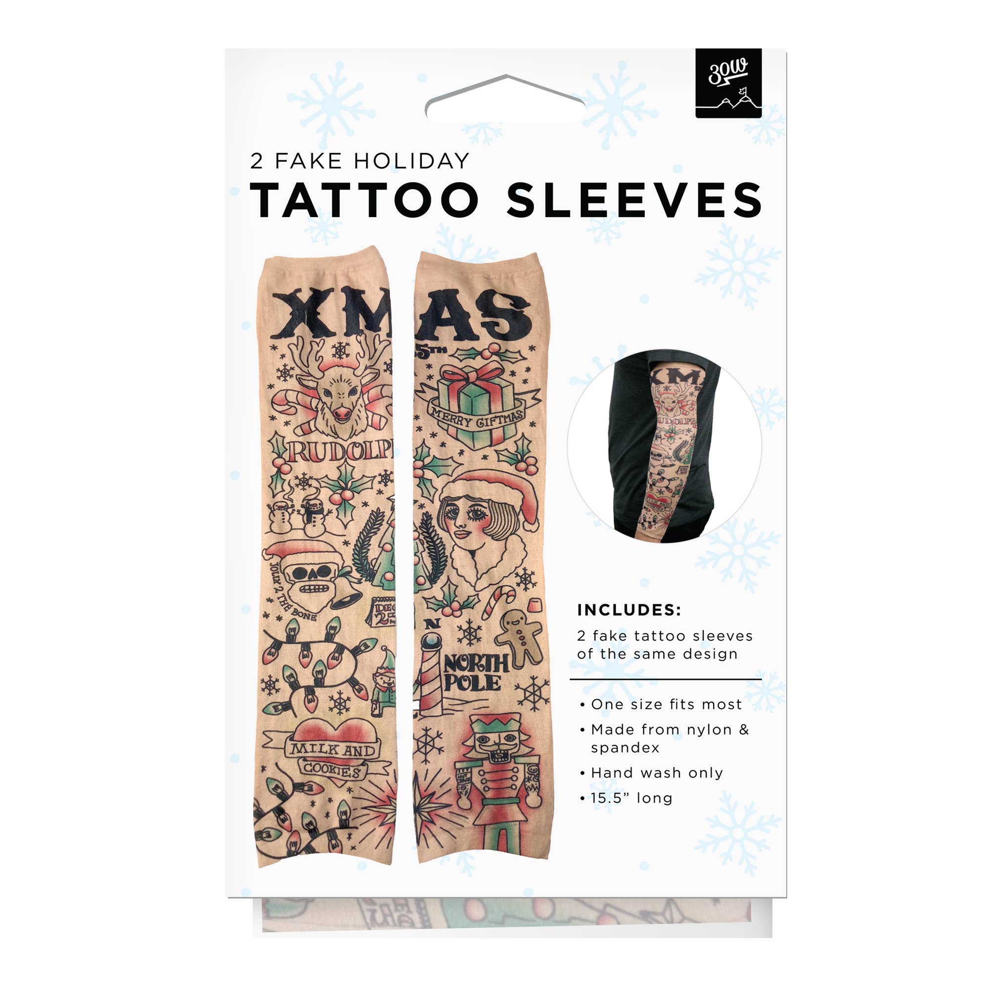 Prank-O - Wholesale Costume - Unisex - Holiday Wearable Tattoo Sleeves: 2pk6