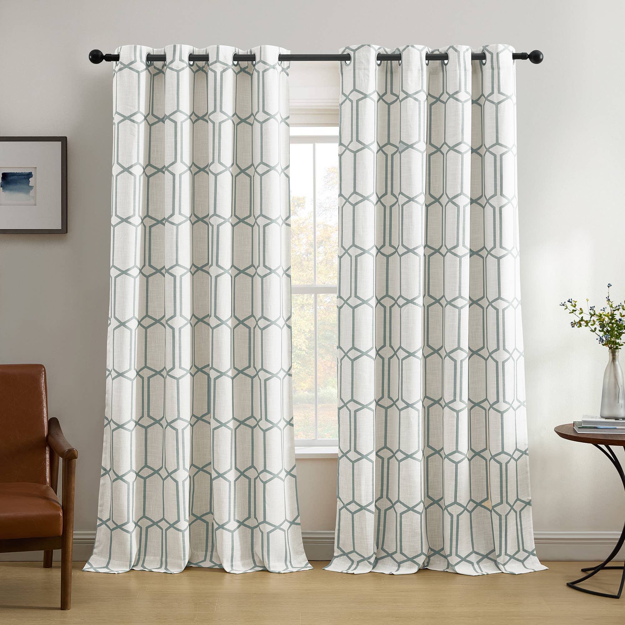 Threadmade Home - Wholesale Curtain - Kaiden Geometric Room Darkening Window Curtain17