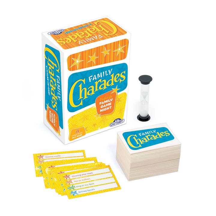 Outset Games and Cobble Hill Puzzles - Wholesale Board Game - Family Charades Retro Design - Perfect for Family Game Night5