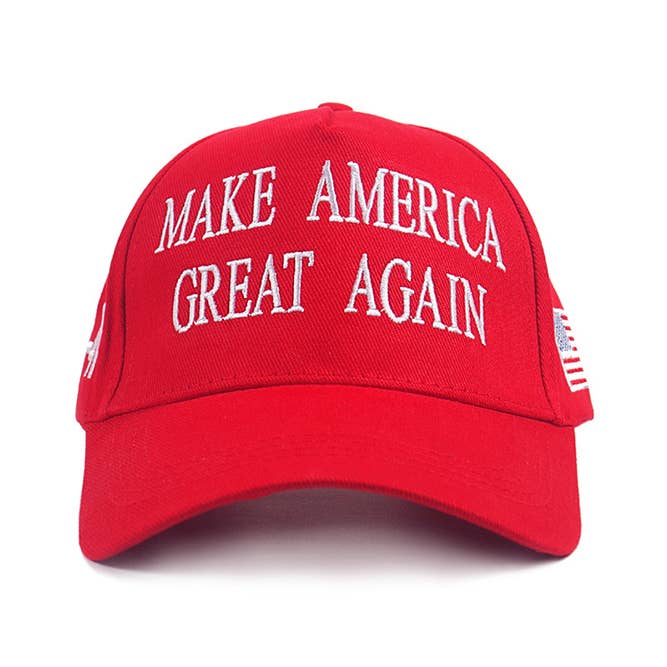 Red Make America Great Again Baseball Cap MOQ 3pcs ZK1728 for wholesale on Faire3