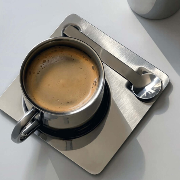 The Minimalist Home - Wholesale Coffee/Tea Cup - Chrome stainless steel cup set – Paris2