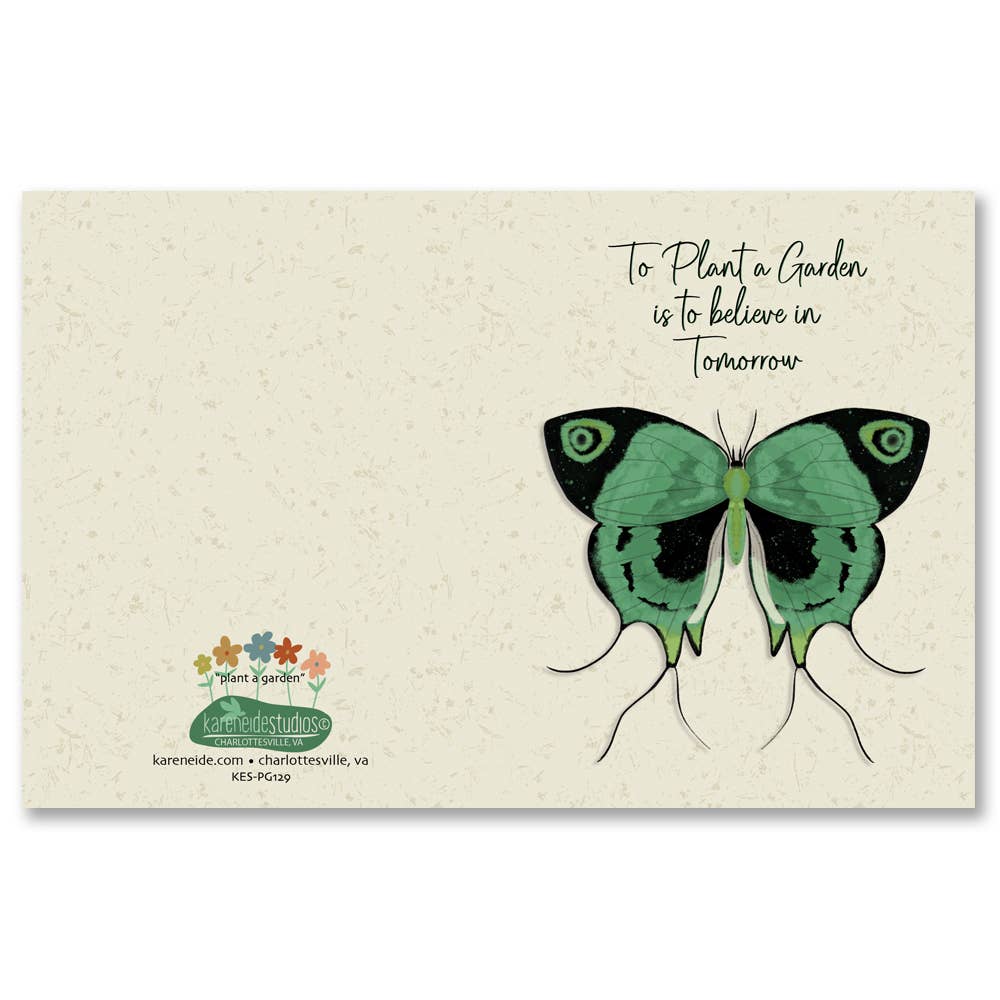 Karen Eide Studios - Wholesale Encouragement Card - Inspirational Butterfly Greeting Card1