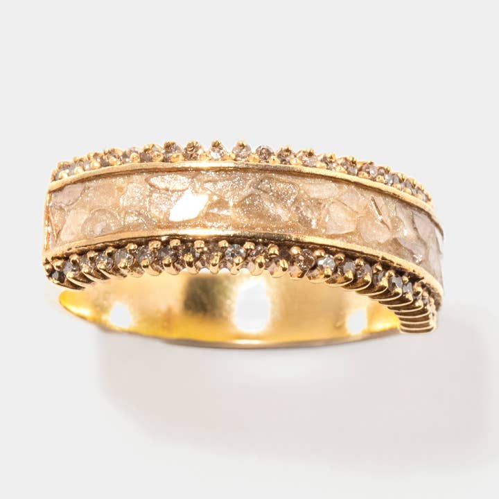 Bague Lina en vermeil doré pour la vente par Shana Gulati Jewelry