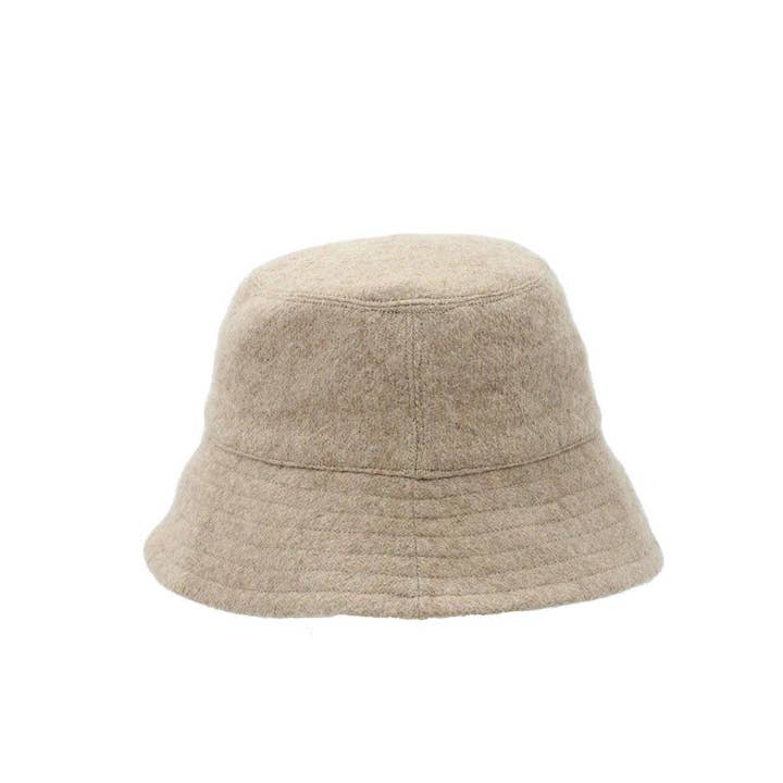Hindbag - Wholesale Bucket Hat - Women's - Bob the beige wool bob1