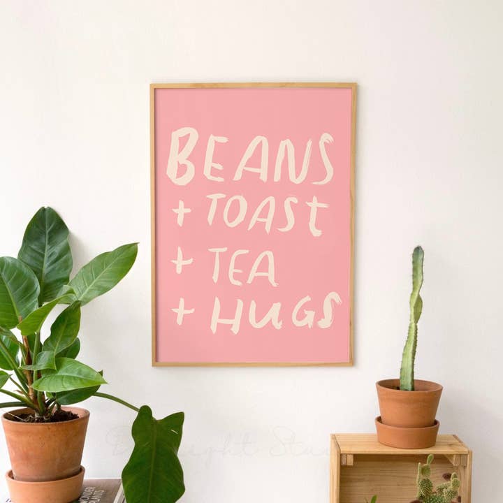 Estampado de frijoles y tostadas para venta al por mayor de Nicola Rowlands