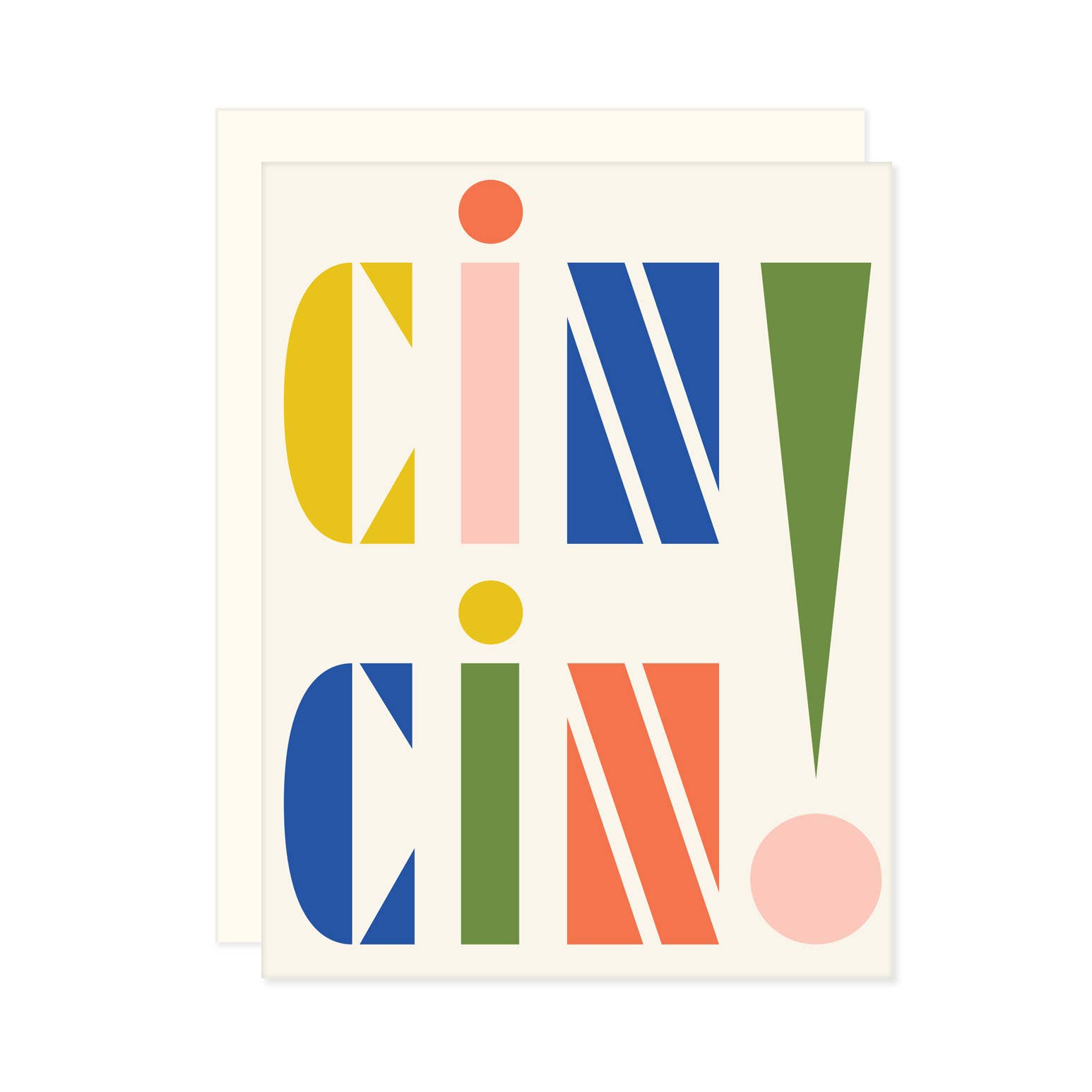 Missive - Vente Cartes de félicitations - Carte de Vœux Italienne Cin Cin1