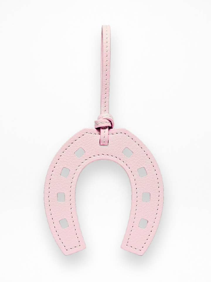 Lucky Pink Horseshoe Bag Charm for wholesale by Bridle Up Hope Shop