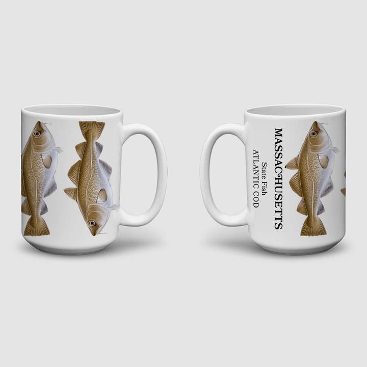 MCSouvenir & Gift | Maryland China - Wholesale Coffee mug - Massachusetts State Fish | Atlantic Cod Mugs2