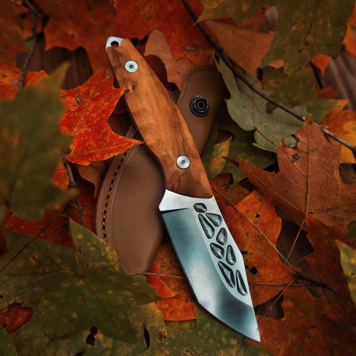 BattlBox - Wholesale Pocket Knife/Holder - Dedfish Co McCrea Stainless Steel Fixed Blade Belt Knife EDC7