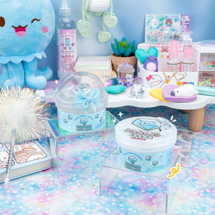 Kawaii Slime Company - Wholesale Putty/Slime - Kids - Diamond Clear Putty Slime (4pcs/case)
