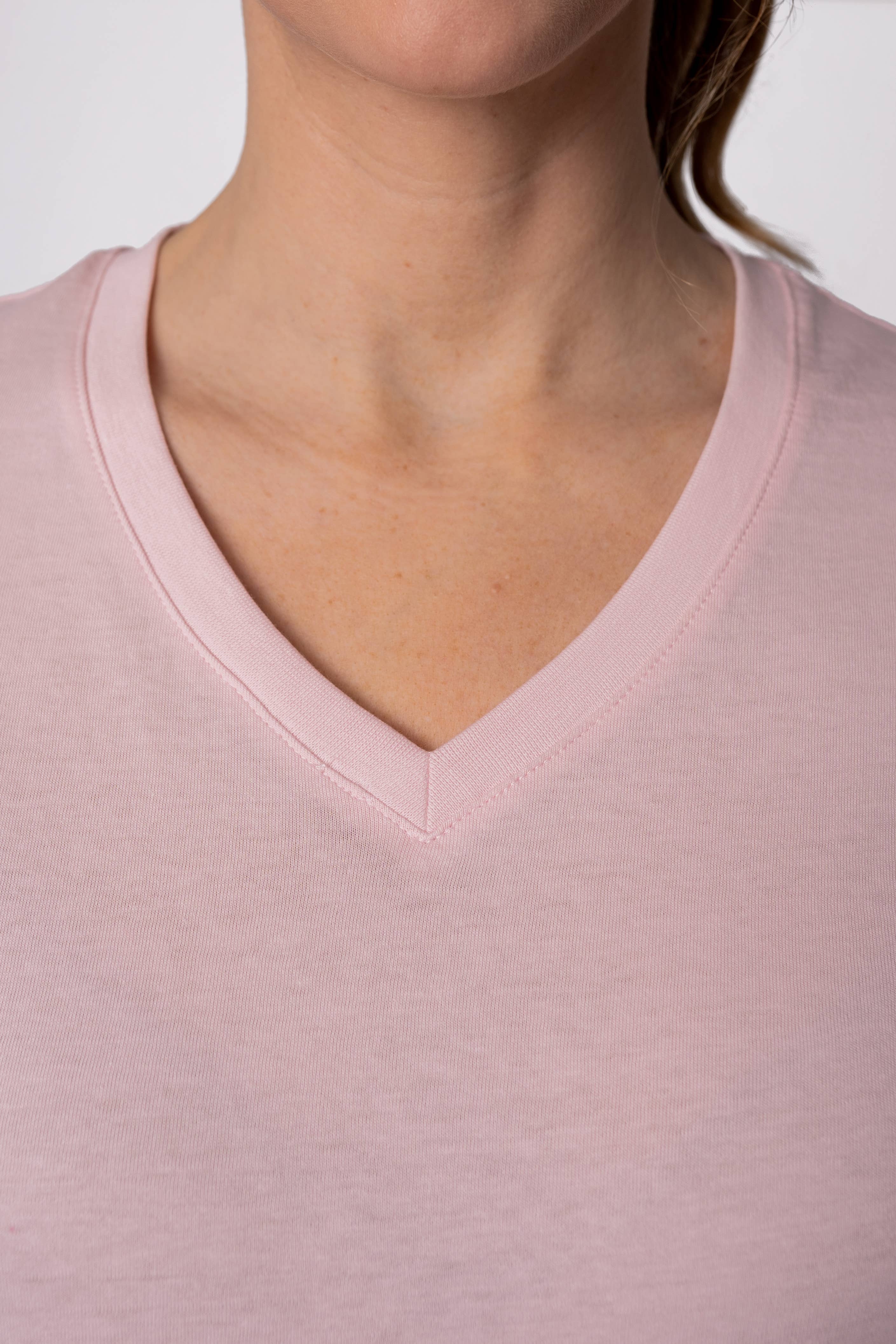 Tex Leaves - Wholesale T-Shirt - Women's - Basic V-Neck T-Shirt - 100% Cotton /150g.10