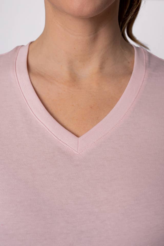 Tex Leaves - Wholesale T-Shirt - Women's - Basic V-Neck T-Shirt - 100% Cotton /150g.10