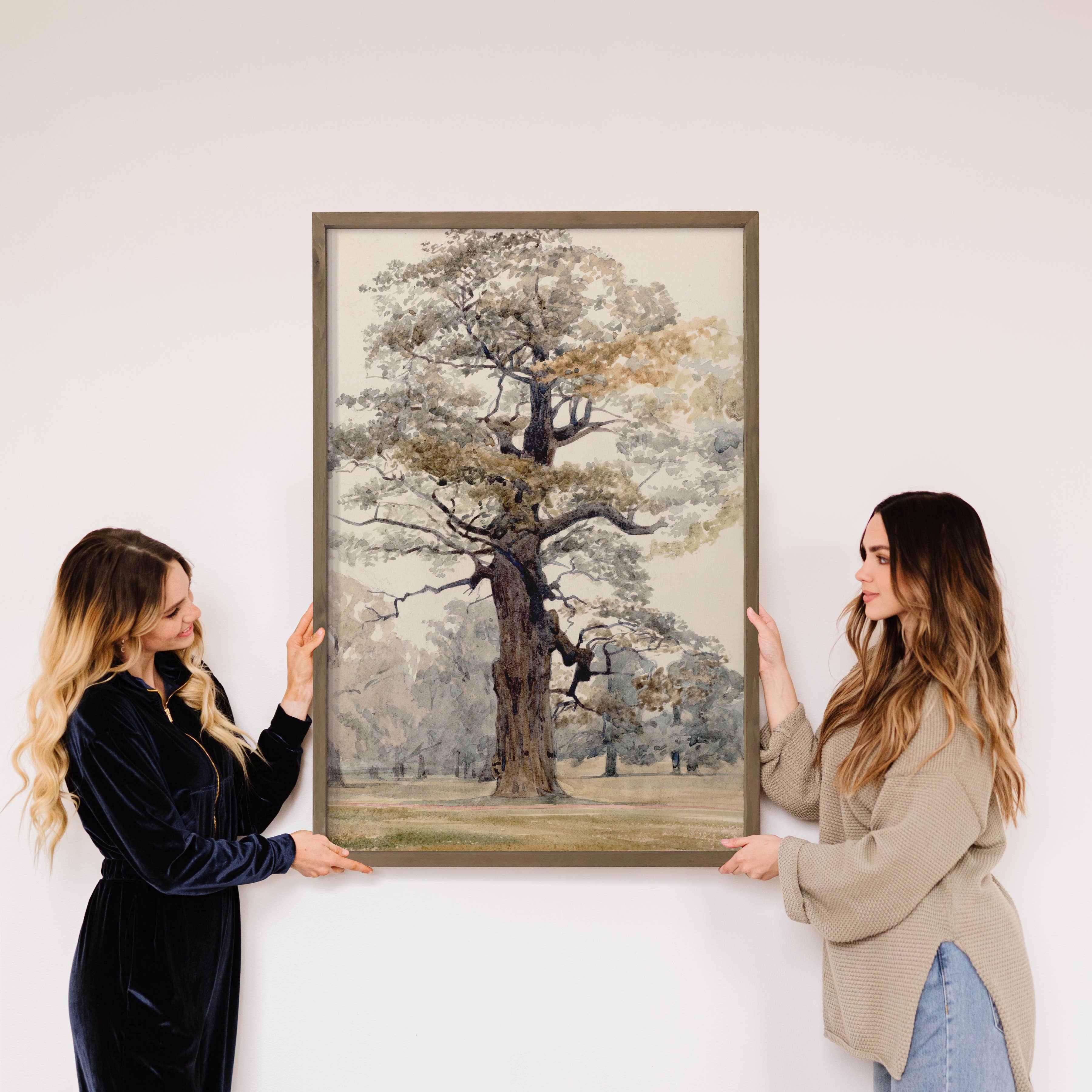 Hangout Home - Wholesale Art print - Grand Oak Tree - Framed Nature Wall Art - Lake House Decor2