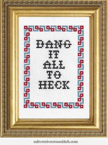 Droga, tudo para o inferno por atacado de Subversive Cross Stitch
