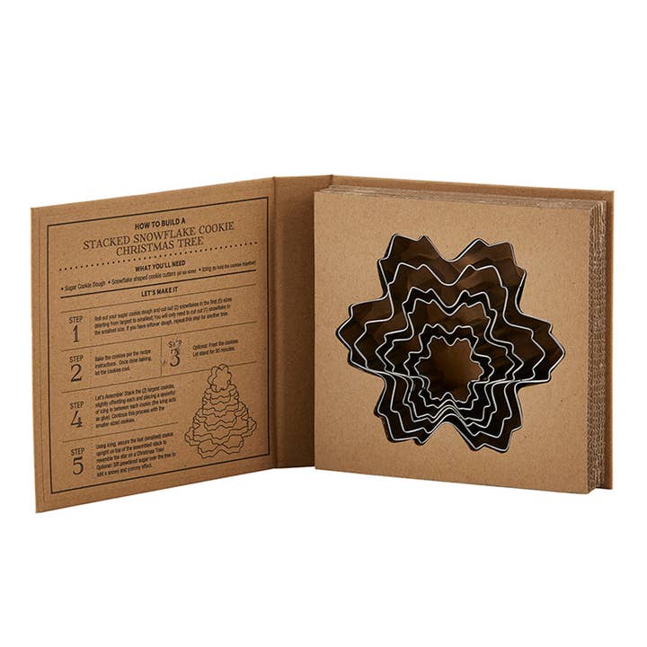 Santa Barbara Design Studio by Creative Brands - Wholesale Cookie Cutter - Snowflake Cookie Cutters Book Box