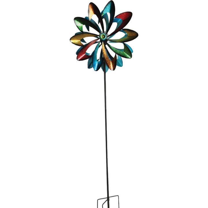 59" Double Rotating Spinner Stake for wholesale by Santa’s Workshop Inc.