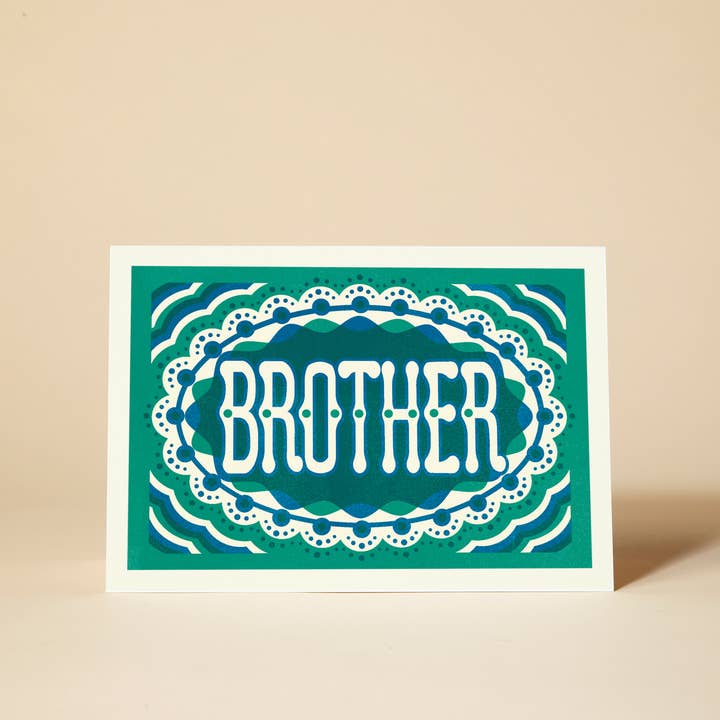 Brother Greeting Card for wholesale by Pressed and Folded