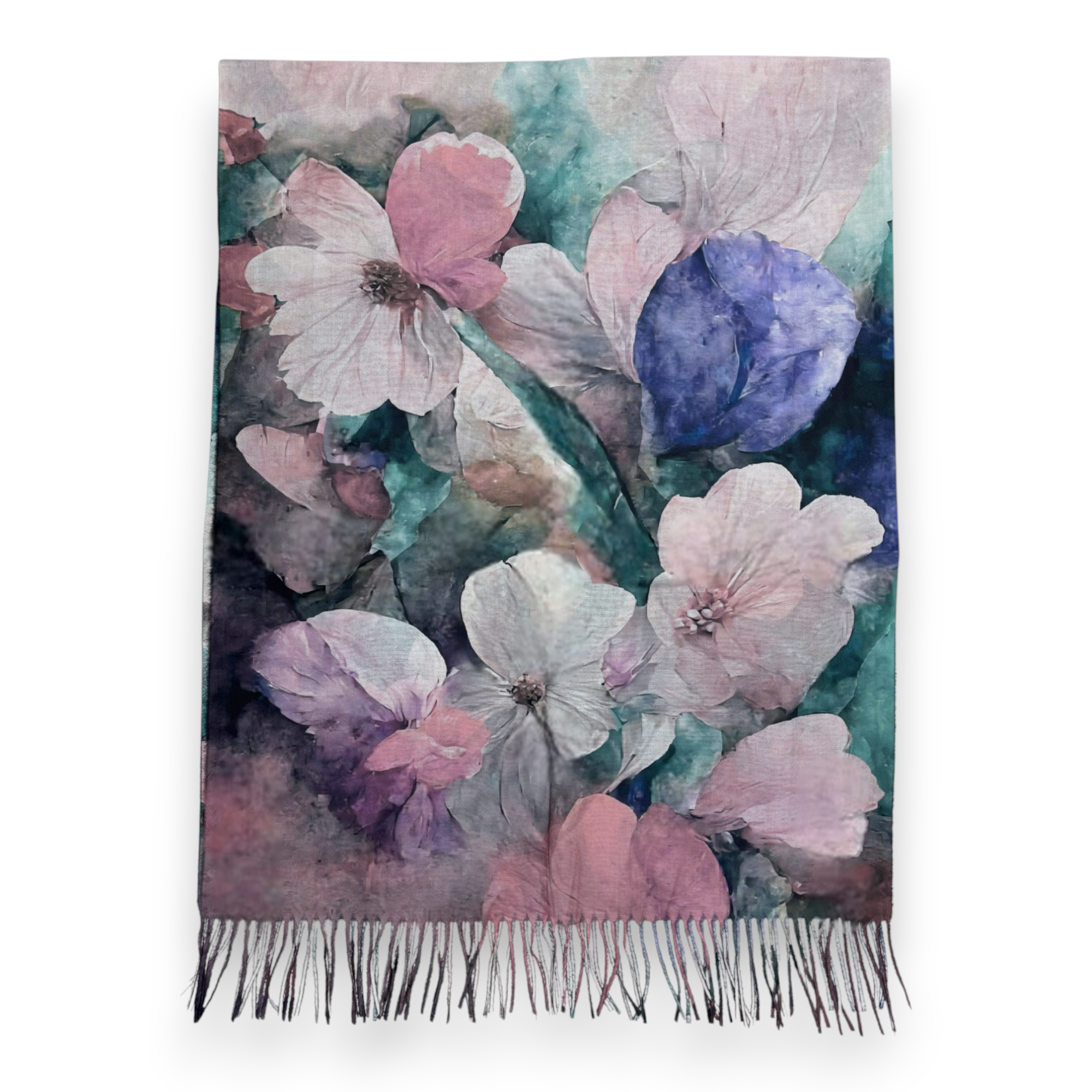 Lili Scarves (US Duty Free) - Wholesale Scarf - Women's - Big Flower Wool Blend Digital Print Scarf7