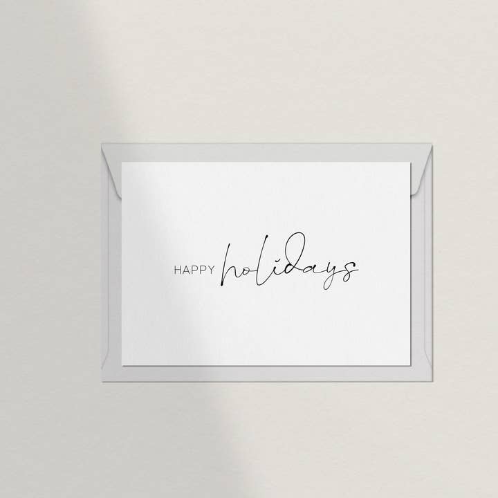 Lyckliga helgdagar vykort för wholesale av Debblschebbl Design Studio