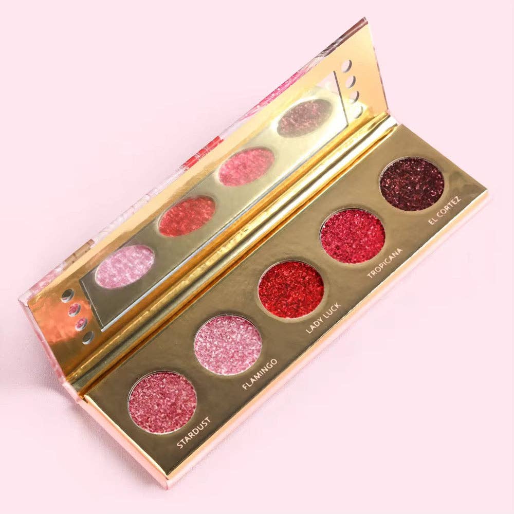 Dafna Beauty – wholesale Lipstick – ‘Vintage Vegas Showgirl' - Pressed Glitter Palette1