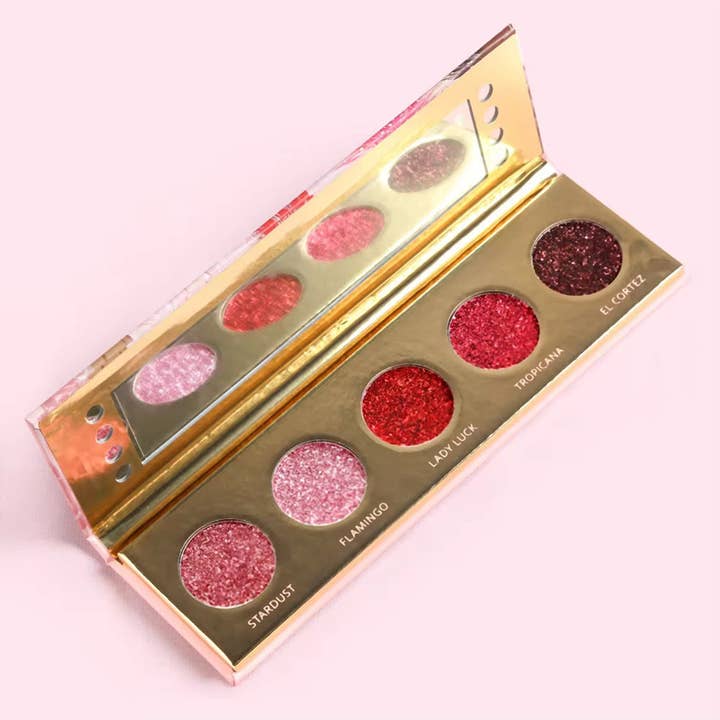 Dafna Beauty – wholesale Lipstick – ‘Vintage Vegas Showgirl' - Pressed Glitter Palette1