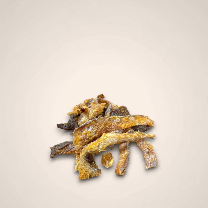 Jerky di Merluzzo Blu per la vendita all'ingrosso da parte di Woofing Wonders